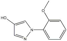 1-(2-methoxyphenyl)-1H-pyrazol-4-ol Struktur