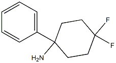 4,4-difluoro-1-phenylcyclohexan-1-amine Struktur