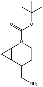 tert-butyl 5-(aminomethyl)-2-azabicyclo[4.1.0]heptane-2-carboxylate Struktur