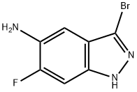 3-Bromo-6-fluoro-1H-indazol-5-ylamine Struktur