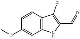 3-chloro-6-methoxy-1H-indole-2-carbaldehyde Struktur