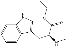 (S)-ethyl 3-(1H-indol-3-yl)-2-(methylamino)propanoate Struktur