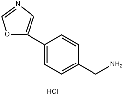 4-(5-Oxazolyl)benzylaMine hydrochloride Struktur