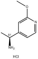 (S)-1-(2-Methoxypyridin-4-yl)ethanamine hydrochloride Struktur