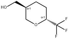 ((3S,6S)-6-(trifluoromethyl)tetrahydro-2H-pyran-3-yl)methanol Struktur