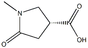 (R)-1-methyl-5-oxopyrrolidine-3-carboxylic acid Struktur