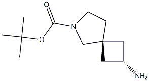 tert-butyl trans-2-amino-6-azaspiro[3.4]octane-6-carboxylate Struktur