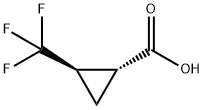 (1R,2R)-2-(TRIFLUOROMETHYL)CYCLOPROPANE-1-CARBOXYLIC ACID Struktur