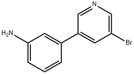 3-Bromo-5-(3-aminophenyl)pyridine Struktur