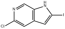 5-chloro-2-iodo-1H-pyrrolo[2,3-c]pyridine Struktur