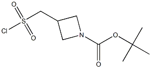 tert-butyl 3-[(chlorosulfonyl)methyl]azetidine-1-carboxylate Struktur