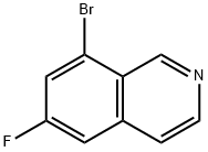 8-bromo-6-fluoroisoquinoline Struktur