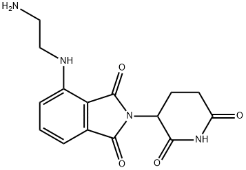 4-[(2-Aminoethyl)amino]-2-(2,6-dioxopiperidin-3-yl)isoindoline-1,3-dione HCl Struktur