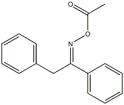 1,2-diphenylethanone oxime acetate Struktur