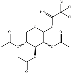 D-Xylopyranose, 2,3,4-triacetate 1-(2,2,2-trichloroethanimidate) Struktur