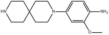 4-{3,9-diazaspiro[5.5]undecan-3-yl}-2-methoxyaniline Struktur