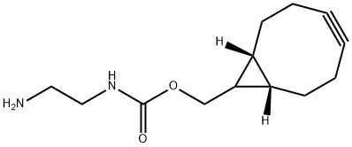 ((1R,8S,9S)-BICYCLO[6.1.0]NON-4-YN-9-YL)METHYL 2-AMINOETHYLCARBAMATE Struktur