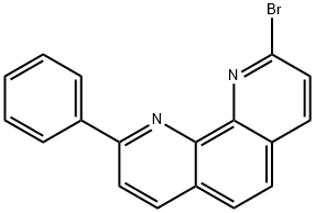 2-溴-9-苯基-1,10-菲咯啉 結(jié)構(gòu)式