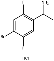 1-(4-bromo-2,5-difluorophenyl)ethan-1-amine hydrochloride Struktur