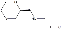 {[(2S)-1,4-dioxan-2-yl]methyl}(methyl)amine hydrochloride Struktur