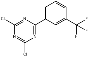 2,4-Dichloro-6-(3-trifluoromethylphenyl)-1,3,5-triazine Struktur