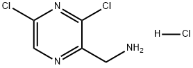 2-Pyrazinemethanamine, 3,5-dichloro-, hydrochloride (1:1) Struktur