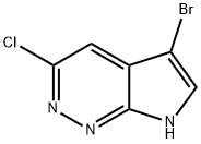 7H-Pyrrolo[2,3-c]pyridazine, 5-bromo-3-chloro- Struktur