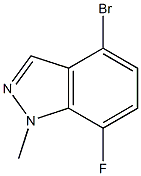 4-bromo-7-fluoro-1-methyl-1H-indazole Struktur