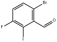 6-bromo-3-fluoro-2-iodobenzaldehyde Struktur