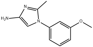 1-(3-methoxyphenyl)-2-methyl-1H-imidazol-4-amine 結(jié)構(gòu)式