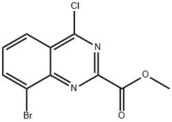 methyl 8-bromo-4-chloroquinazoline-2-carboxylate Struktur