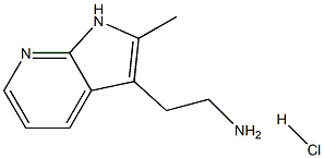 2-(2-methyl-1H-pyrrolo[2,3-b]pyridin-3-yl)ethanamine hydrochloride Struktur