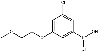 [3-Chloro-5-(2-methoxyethoxy)phenyl]boronic acid Struktur