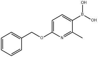 6-(Benzyloxy)-2-methylpyridine-3-boronic acid Struktur