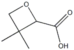 3,3-dimethyloxetane-2-carboxylic acid Struktur