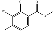 methyl 2-chloro-3-hydroxy-4-iodobenzoate Struktur