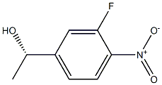 (S)-1-(3-fluoro-4-nitrophenyl)ethanol Struktur