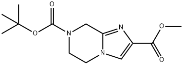 7-tert-Butyl 2-methyl 5,6-dihydroimidazo[1,2-a]pyrazine-2,7(8H)-dicarboxylate Struktur