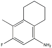 3-Fluoro-4-methyl-5,6,7,8-tetrahydronaphthalen-1-amine Struktur