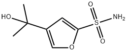 4-(1-Hydroxy-1-methylethyl)-2-furansulfonamide Struktur