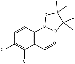 3,4-Dichloro-2-formylphenylboronic acid pinacol ester Struktur