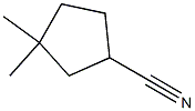 3,3-dimethylcyclopentane-1-carbonitrile Struktur