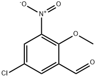 5-CHLORO-2-METHOXY-3-NITROBENZALDEHYDE Struktur