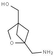 [1-(aminomethyl)-2-oxabicyclo[2.1.1]hexan-4-yl]methanol Struktur