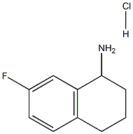 7-FLUORO-1,2,3,4-TETRAHYDRONAPHTHALEN-1-AMINE HYDROCHLORIDE Struktur