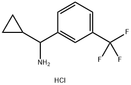 CYCLOPROPYL[3-(TRIFLUOROMETHYL)PHENYL]METHANAMINE HYDROCHLORIDE Struktur