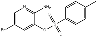 2-amino-5-bromopyridin-3-yl 4-methylbenzenesulfonate Struktur