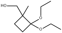 (2,2-diethoxy-1-methylcyclobutyl)methanol Struktur