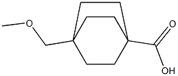 4-(methoxymethyl)bicyclo[2.2.2]octane-1-carboxylic acid Struktur