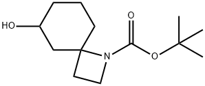 tert-butyl 6-hydroxy-1-azaspiro[3.5]nonane-1-carboxylate Struktur